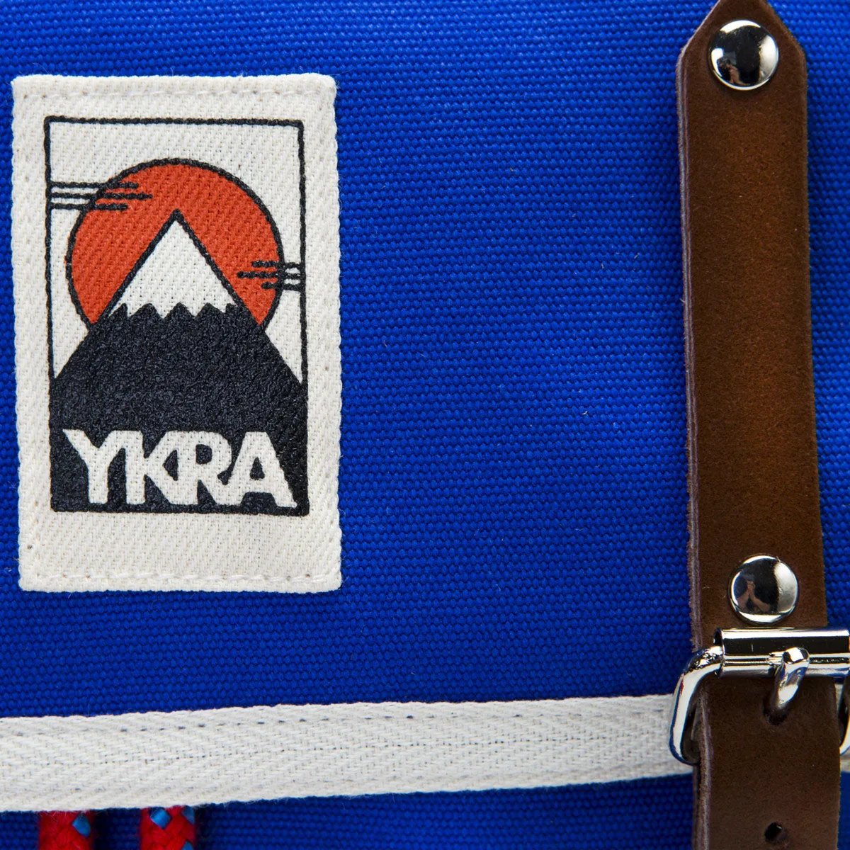 YKRA Matra Mini Leather Strap & Bottom Backpack Blue