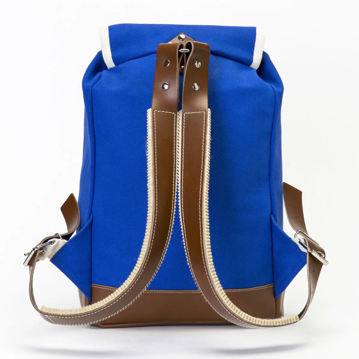 YKRA Matra Mini Leather Strap & Bottom Backpack Blue